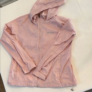 Columbia Light Pink Windbreaker Rain Jacket
